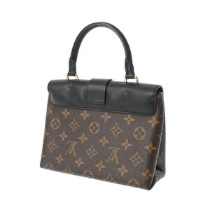 Louis Vuitton Monogram Black Locky Handbag Noir Canvas